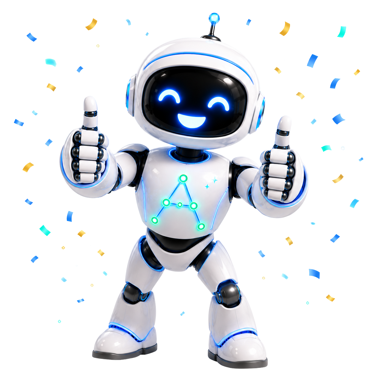 הרובוט של iAm AI חוגג